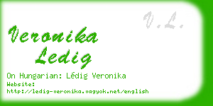 veronika ledig business card